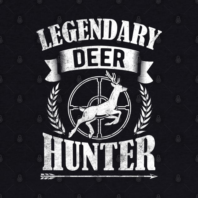 Retro Vintage Style Legendary Deer Hunting Gift For Hunter by HCMGift